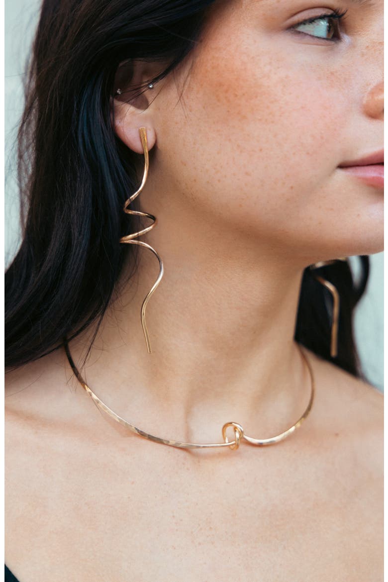 Spring Earrings I, Alternate, color, 14K Gold Filled