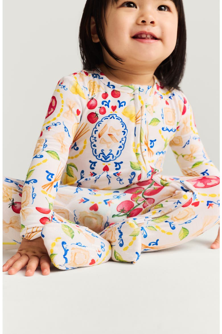 Print Convertible One-Piece Footie, Alternate, color, MANGIA