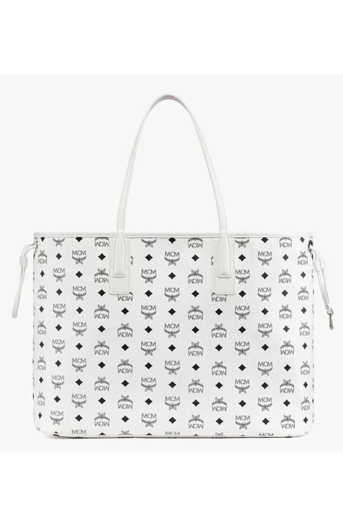 Mcm Reversible Liz Shopper In White