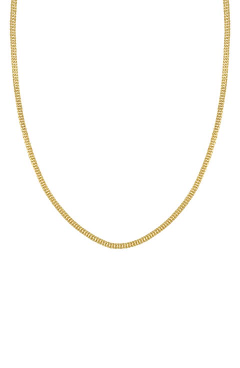 14K Gold Curb Chain Necklace