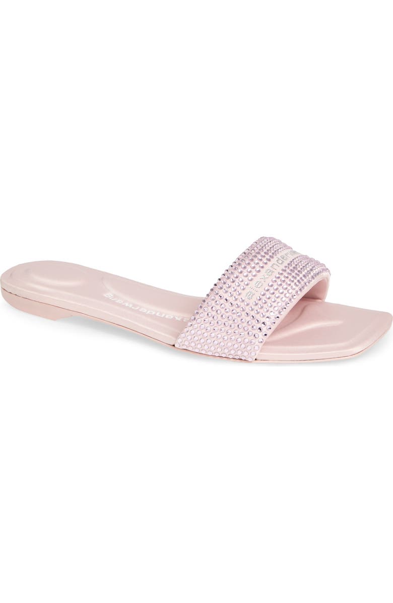 Alexander Wang Vy Crystal Embellished Slide Sandal, Main, color, Light Pink