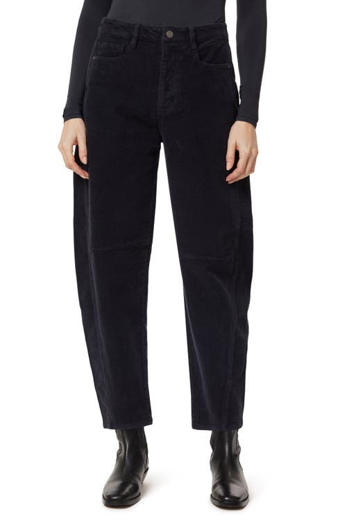 Habitual Evie Barrel Leg Corduroy Pants In Black