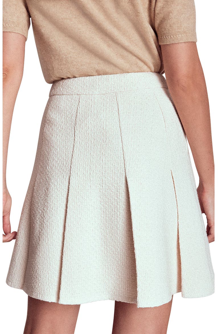 Pleated Miniskirt, Alternate, color, WHITE