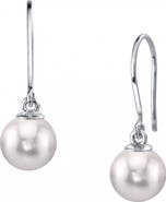 The Pearl Source White Akoya Pearl Linda Earrings