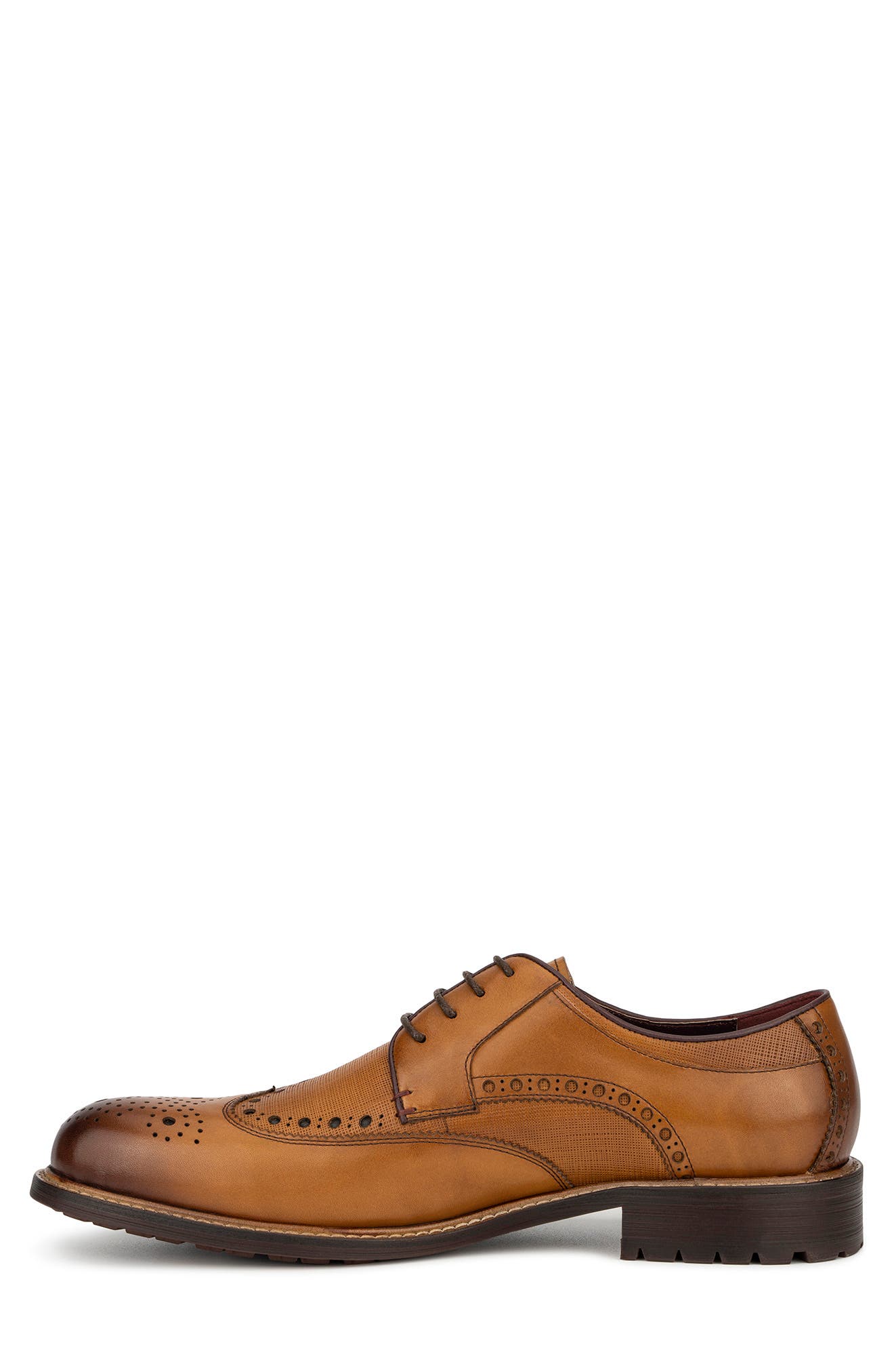 Phillip Leather Wingtip Derby, Alternate, color, TAN