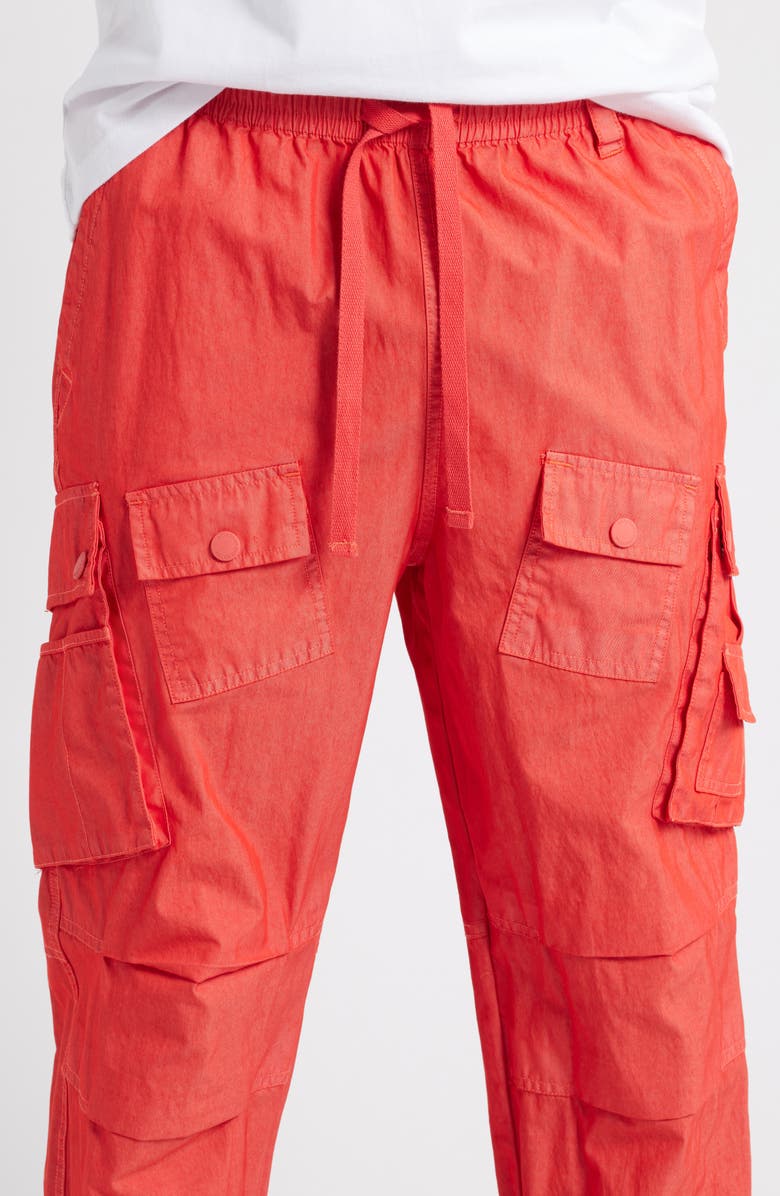 Billionaire Boys Club BB Flagship Stargate Drawstring Cargo Pants, Alternate, color, Red