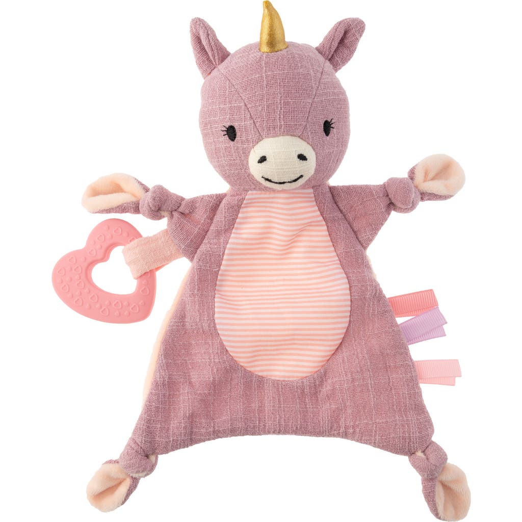 Stephen Joseph Baby Animal Crinkle Toy In Pink