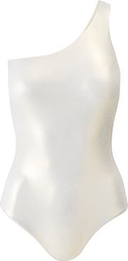 Melissa Odabash Madrid Metallic Lamé One-Piece Swimsuit