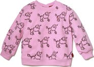 Mon Coeur Poodle Print Sweatshirt