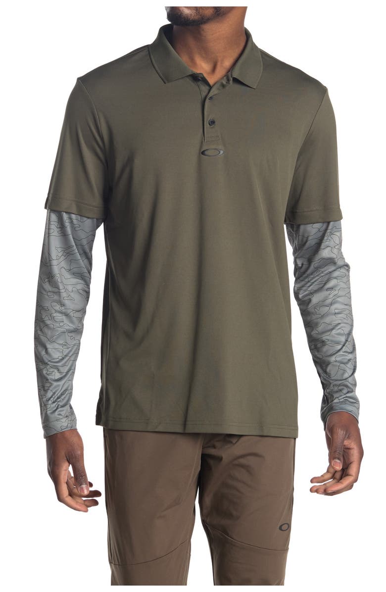 Oakley Long Sleeve Polo, Main, color,