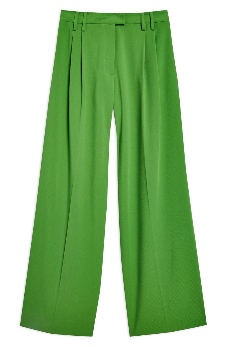 Topshop Wide Leg Suit Trousers, Alternate, color,
