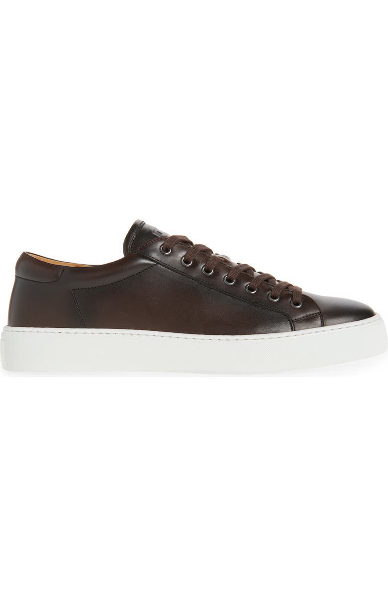 Ralph Lauren Purple Label Severn Low Top Sneaker, Alternate, color, Eng Brown