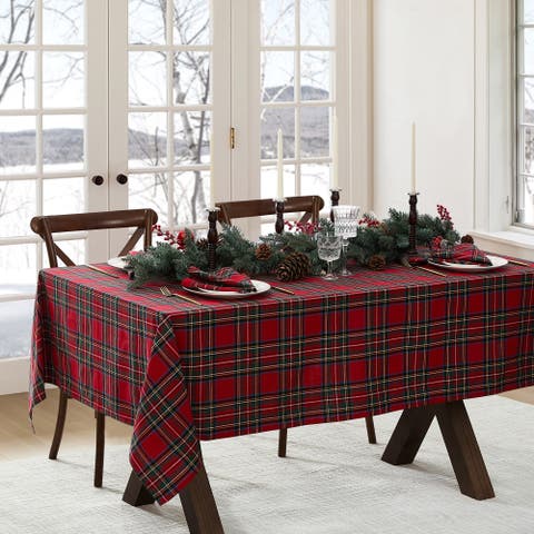 Stowe Tartan Holiday Plaid Tablecloth