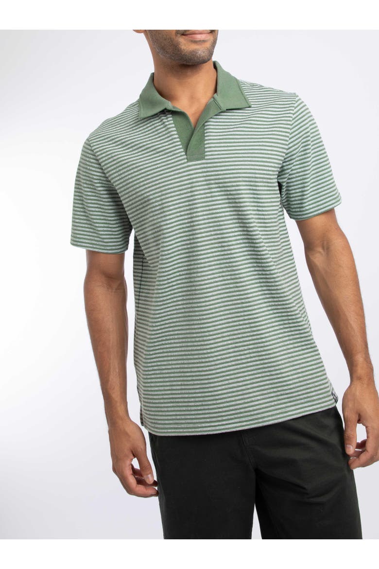 Virgil Short Sleeve Polo Shirt, Alternate, color, Woodland Sage
