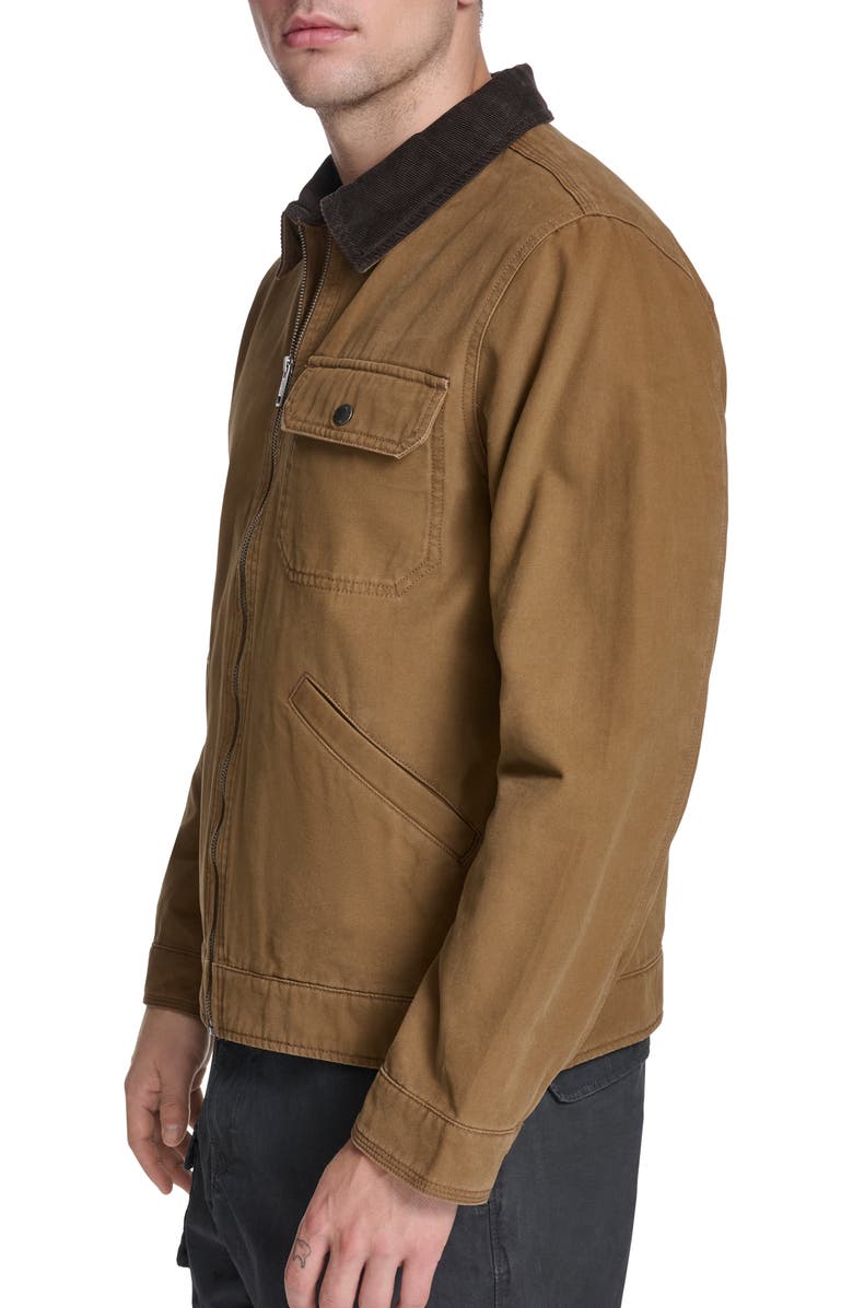 Levi's Lightweight Cotton Twill Utility Jacket, Alternate, color, Brown
