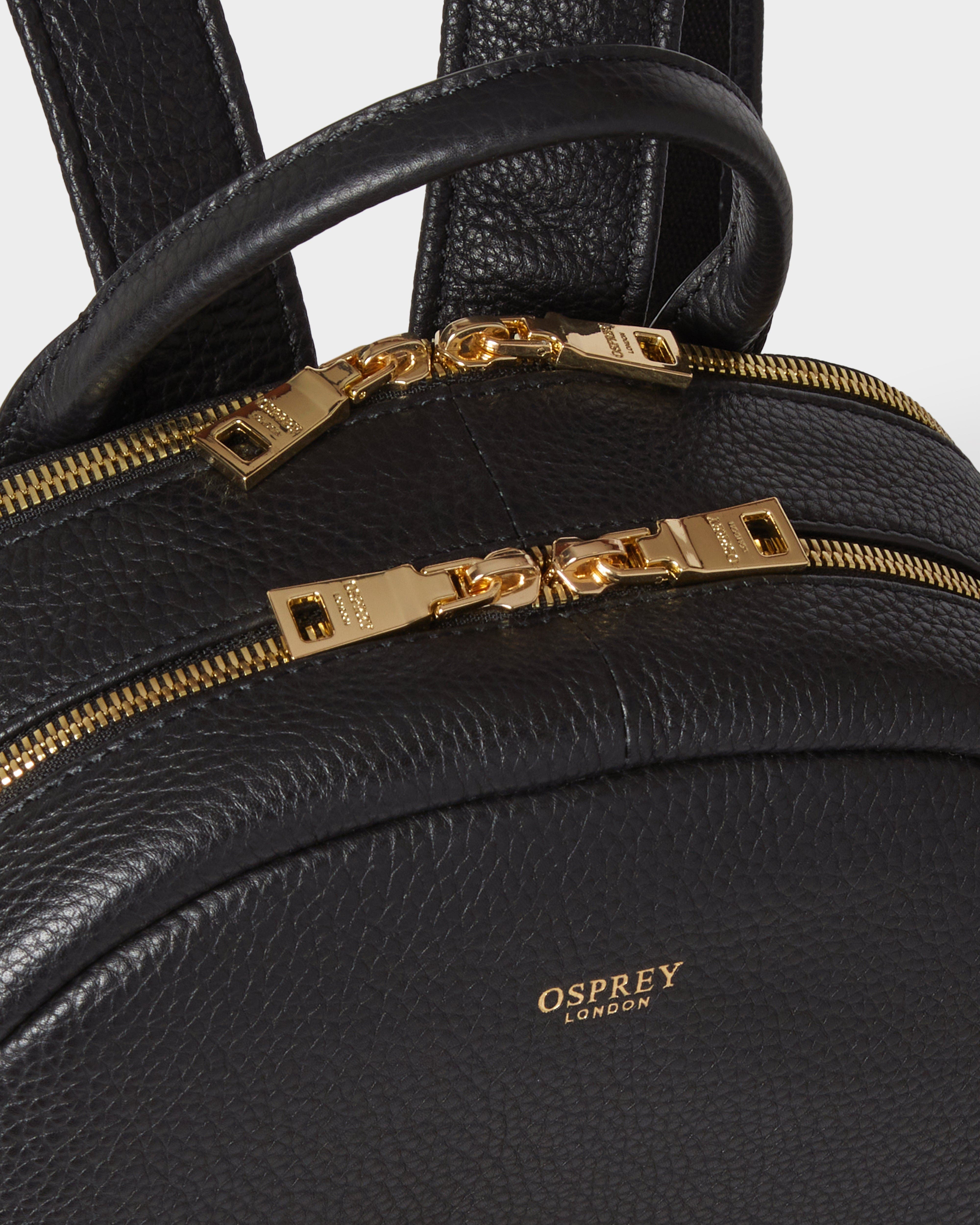 The Adaline Leather Backpack, Alternate, color, Black
