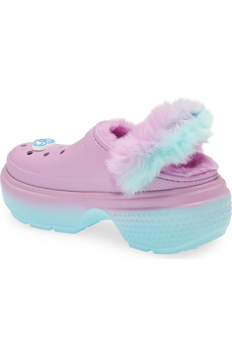 CROCS x Aespa Stomp Faux Fur Lined Clog, Alternate, color,