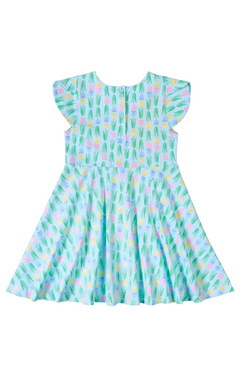 Florence Eiseman Printed Knit Tulip Twirl Dress, Alternate, color, Multi