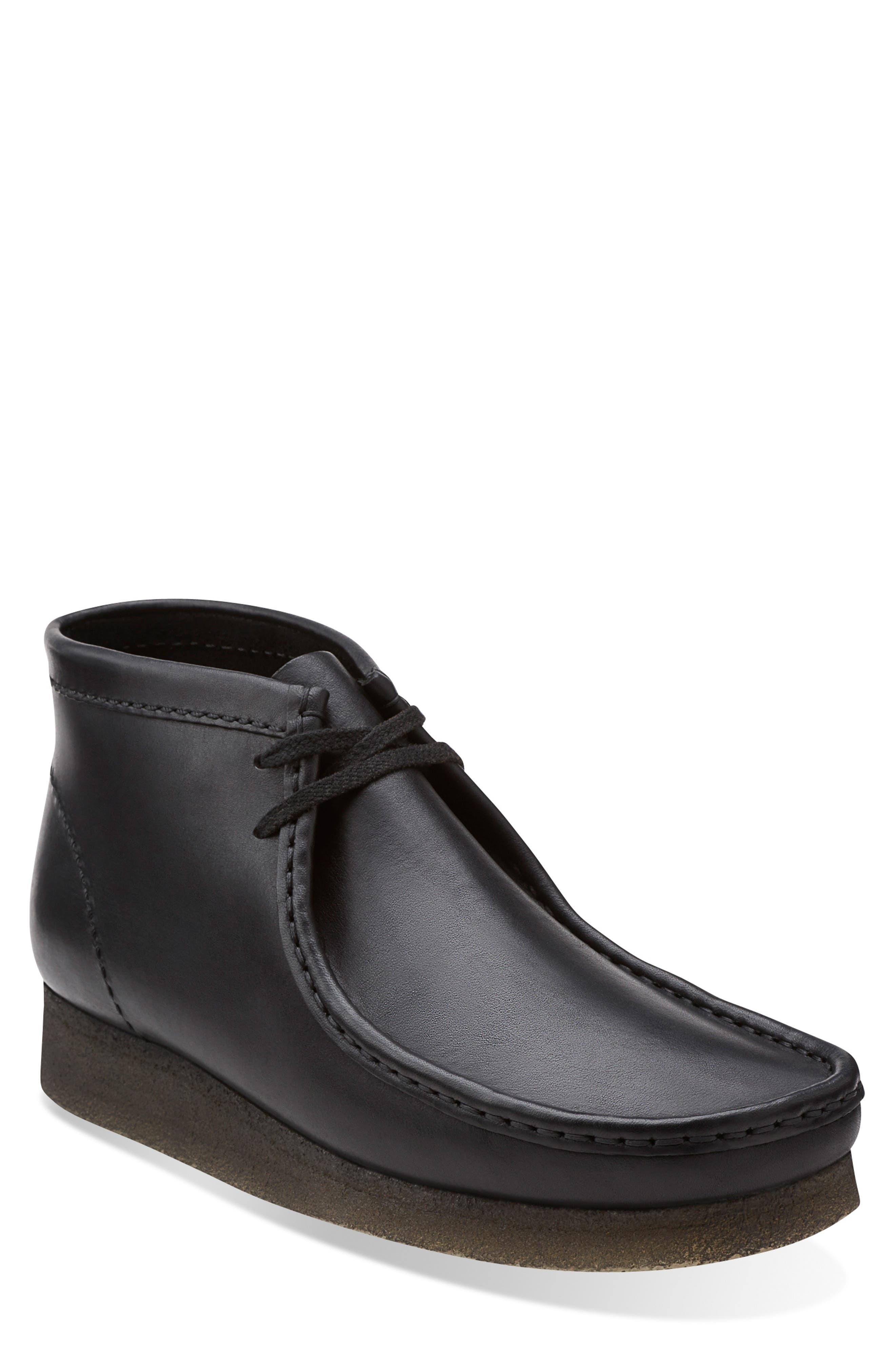 Clarks<sup>®</sup> Originals Wallabee Boot, Alternate, color, Black