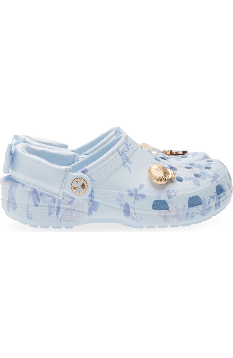 CROCS x LoveShackFancy Floral Classic Clog, Alternate, color, Mineral Blue