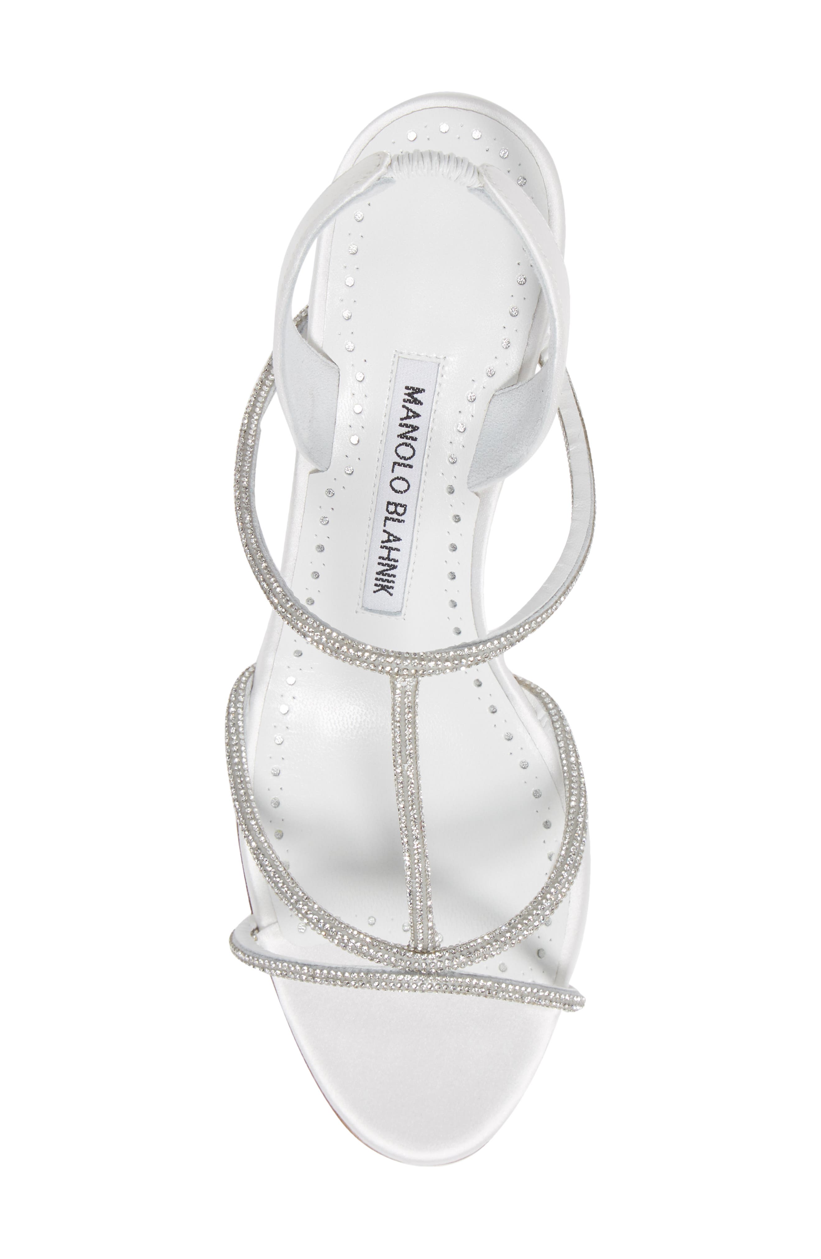 Manolo Blahnik Lucery Crystal Embellished Slingback Sandal, Alternate, color, 