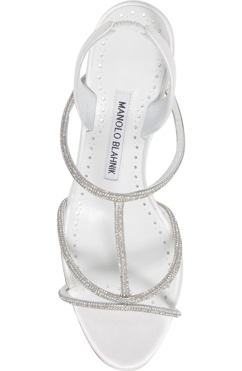 Manolo Blahnik Lucery Crystal Embellished Slingback Sandal, Alternate, color,