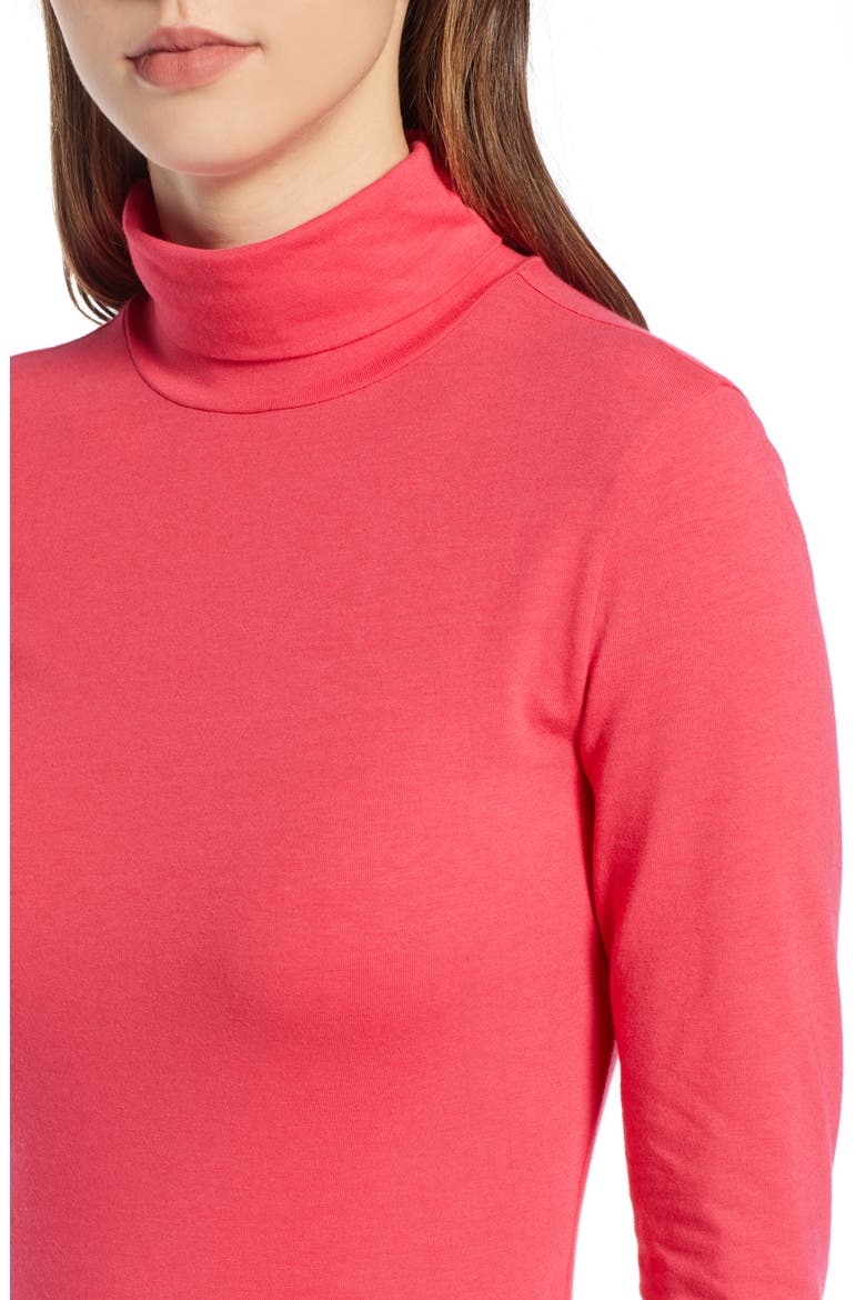 Turtleneck, Alternate, color, PINK POLISH