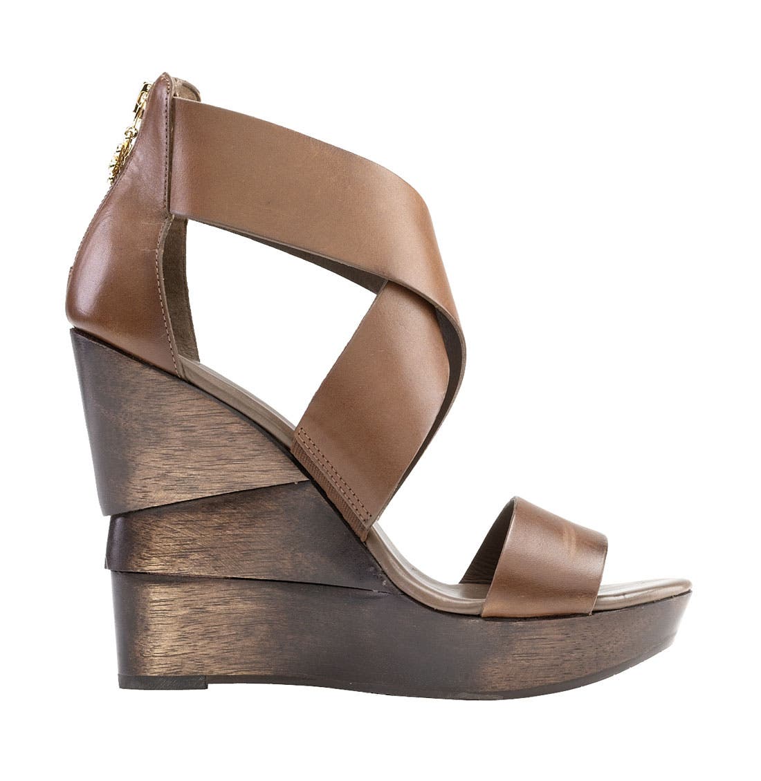 'Opal' Wedge Sandal, Alternate, color, MINK