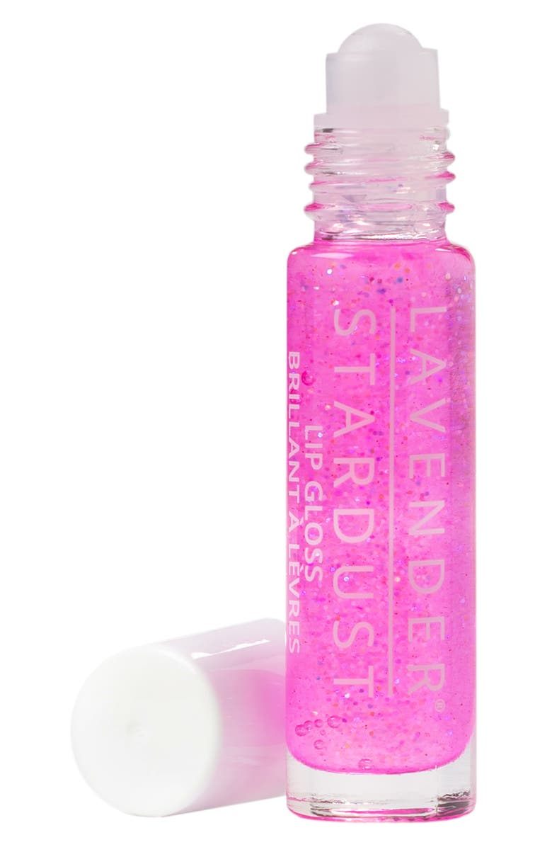 Lavender Stardust Roll-On Glitter Lip Gloss, Alternate, color,