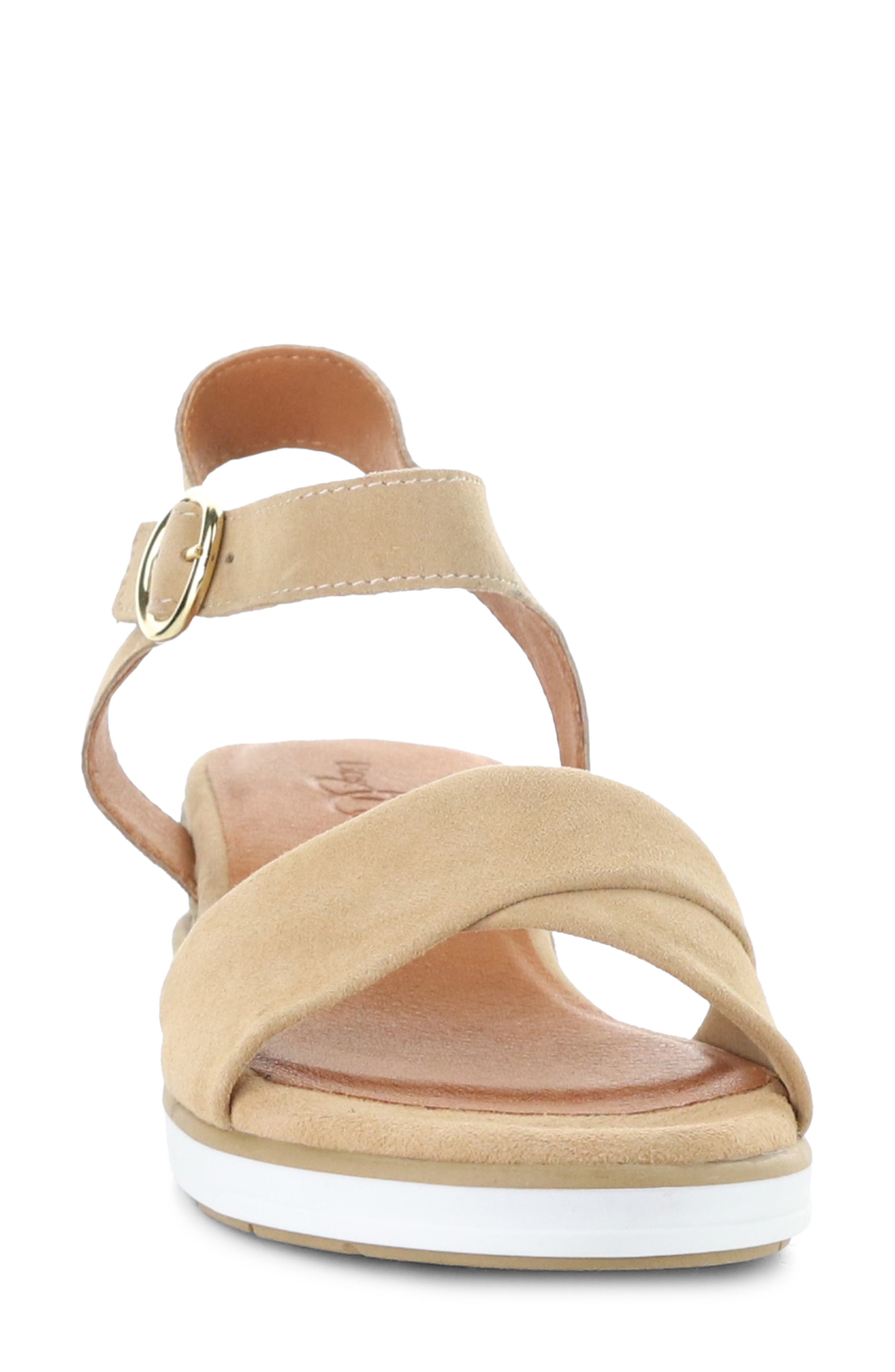 Bos. & Co. Avon Platform Wedge Sandal, Alternate, color, Almondine