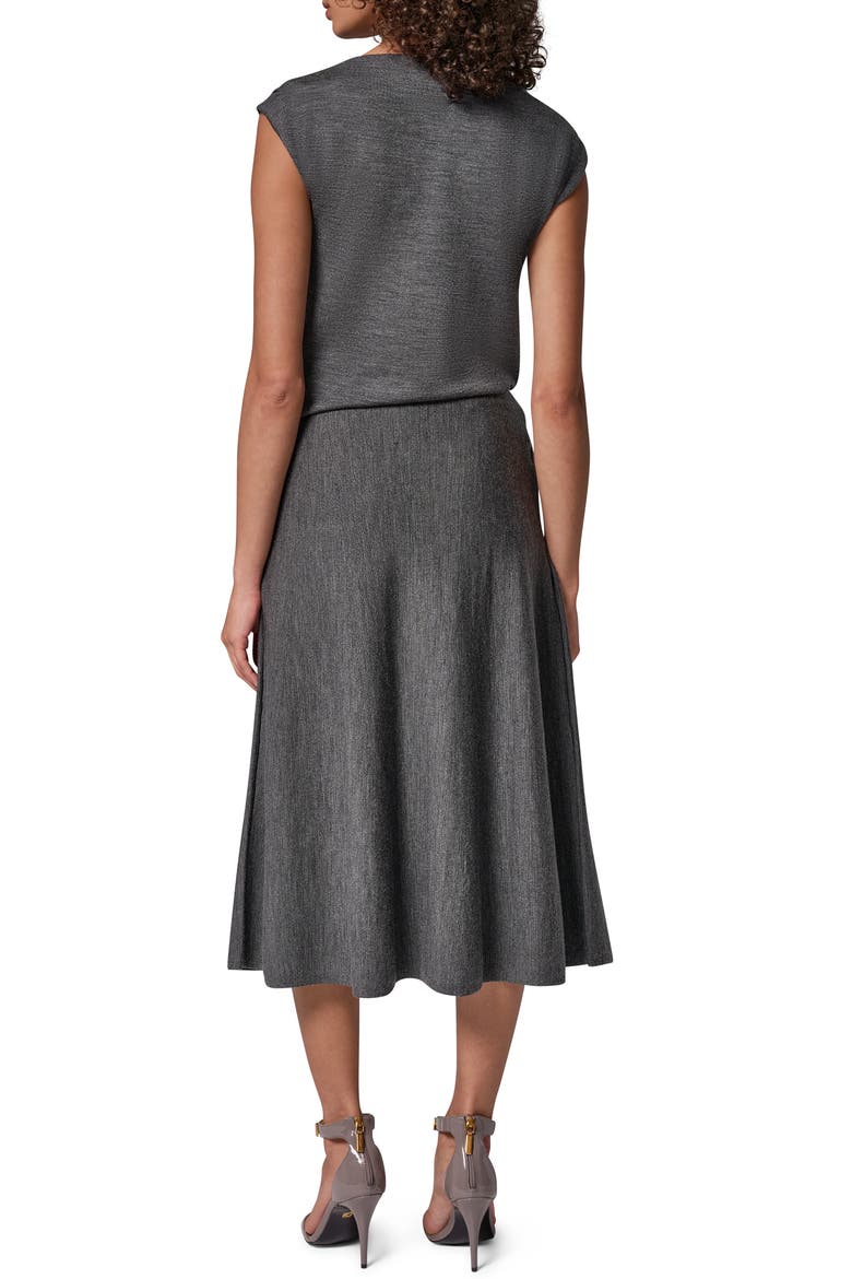 A-Line Midi Sweater Skirt, Alternate, color, HTHR CHAR