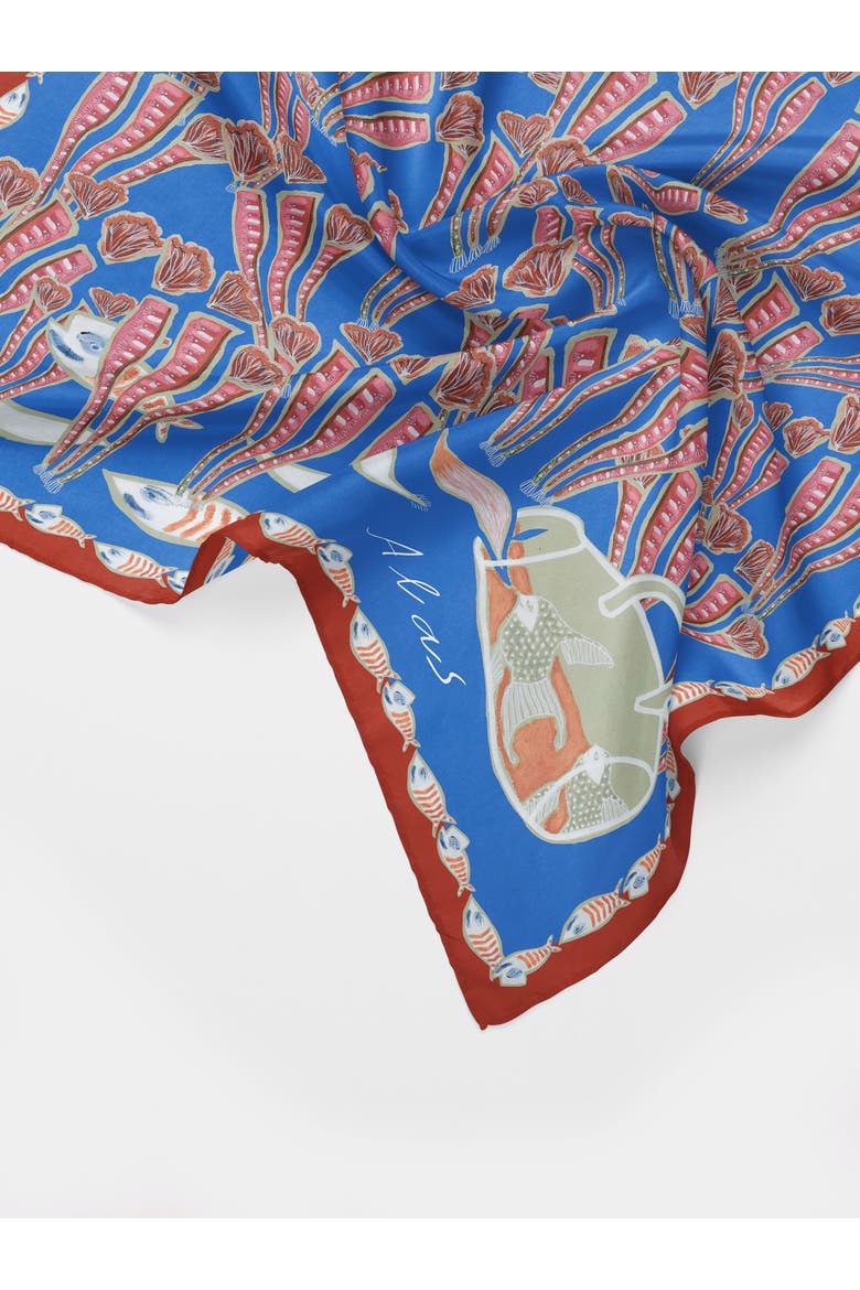 The Reef Silk Bandana, Alternate, color, Print 'the Reef'