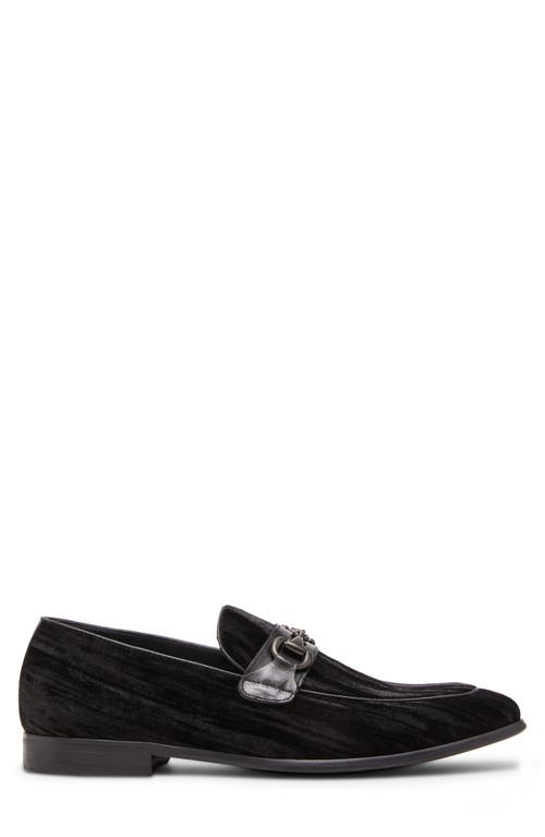 Steve Madden Trulmon Velvet Bit Loafer In Black