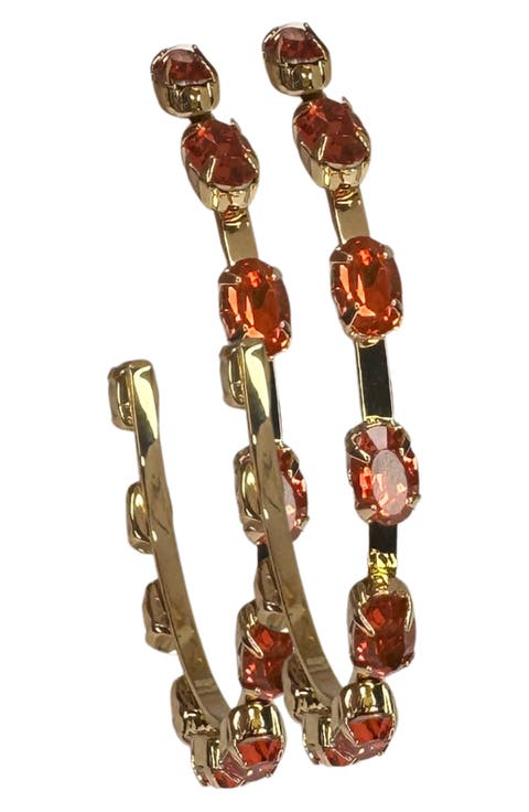 Mini Haley Crystal Hoop Earrings