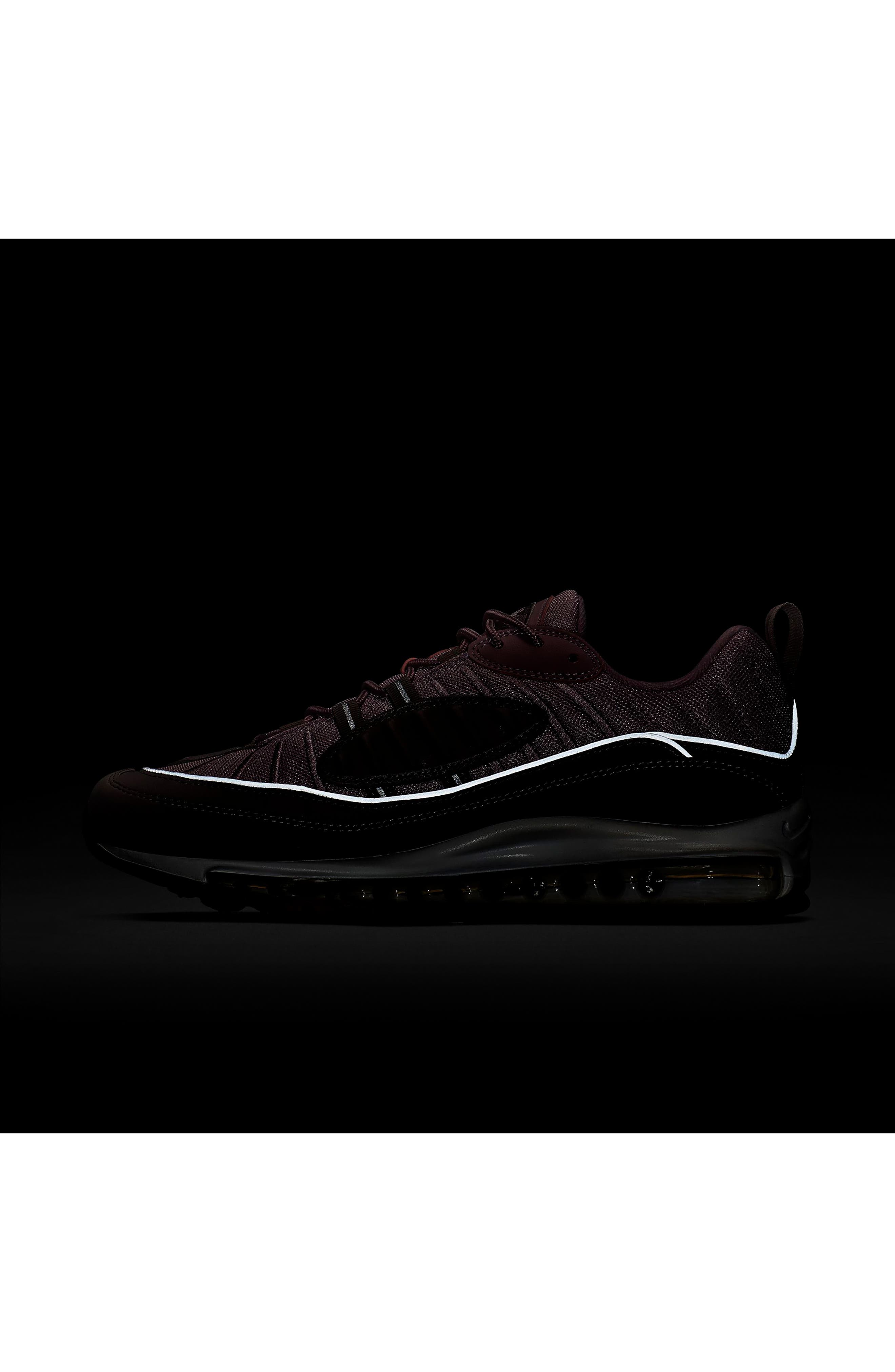 Air Max 98 Sneaker, Alternate, color, PUMICE/ PLUM CHALK/ WHITE