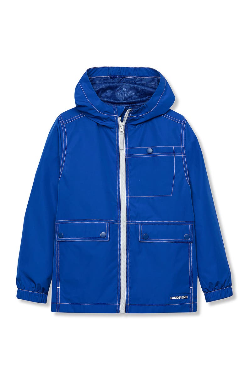 Lands' End Kids Water Resistant Ocean Breeze Jacket, Main, color, Nautical Blue