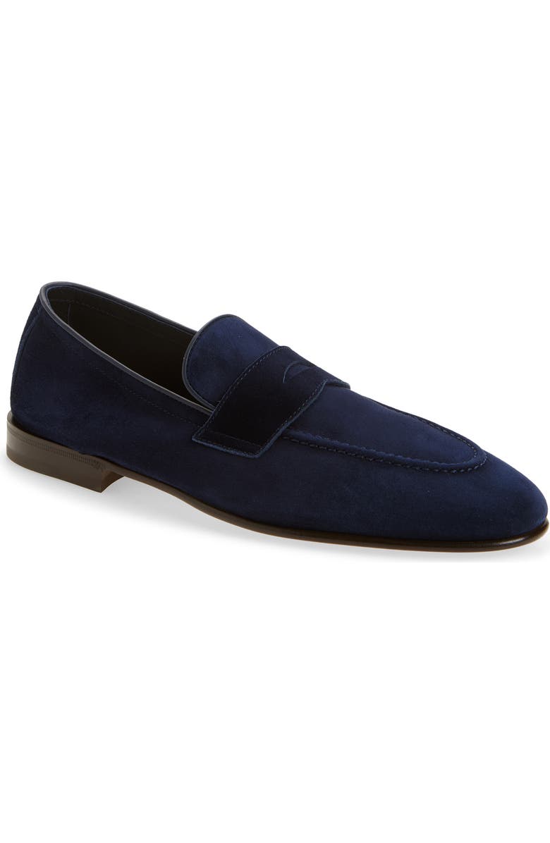 Brunello Cucinelli Deconstructed Penny Loafer, Main, color, C8862 Blue
