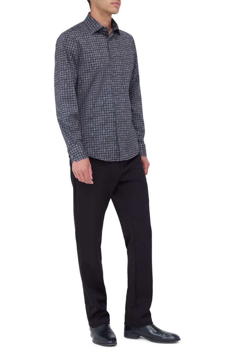 Bugatchi James OoohCotton<sup>®</sup> Checker Button-Up Shirt, Alternate, color,