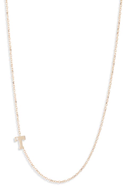Diamond Initial Necklace