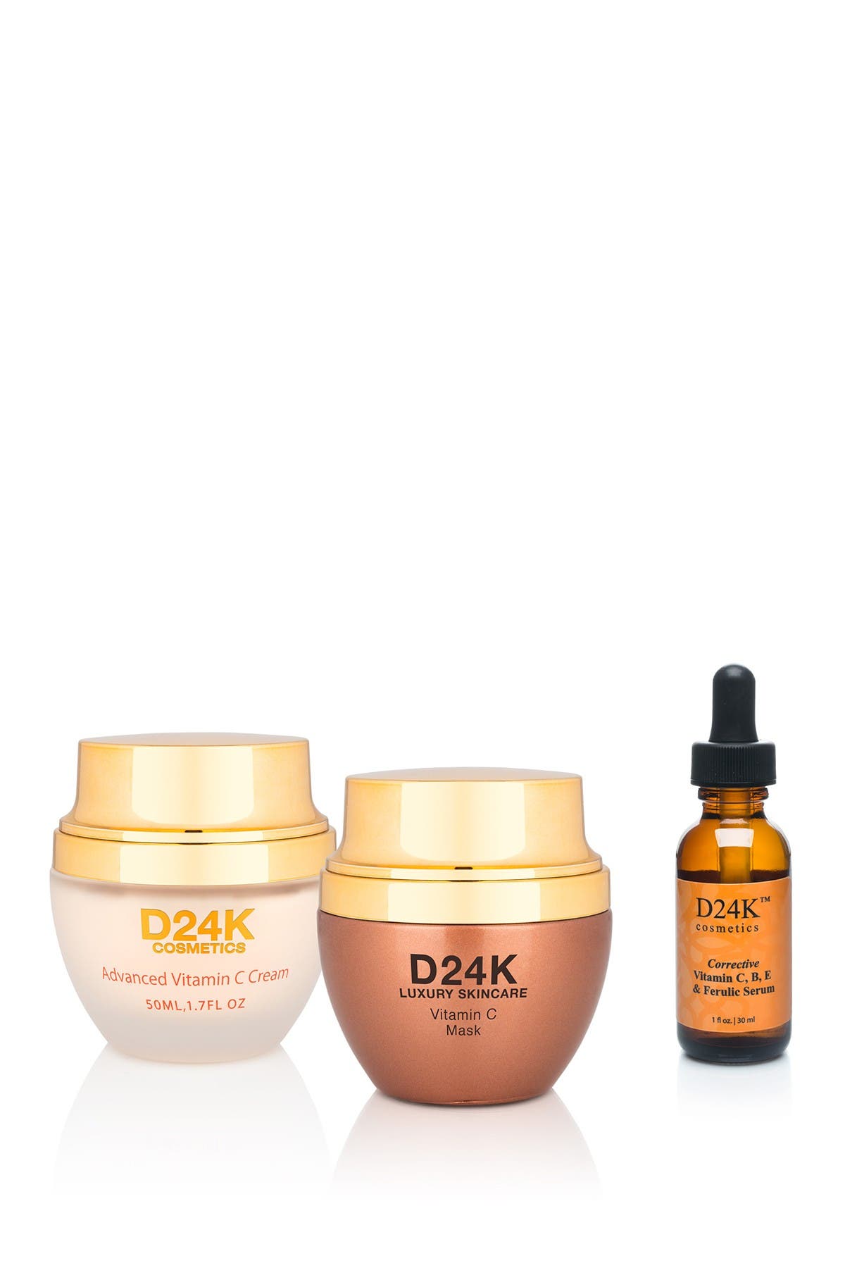 Formula 1 Rack D24K Vitamin C Illuminating 3-Piece Concentrated Formula Skin Care Set ...