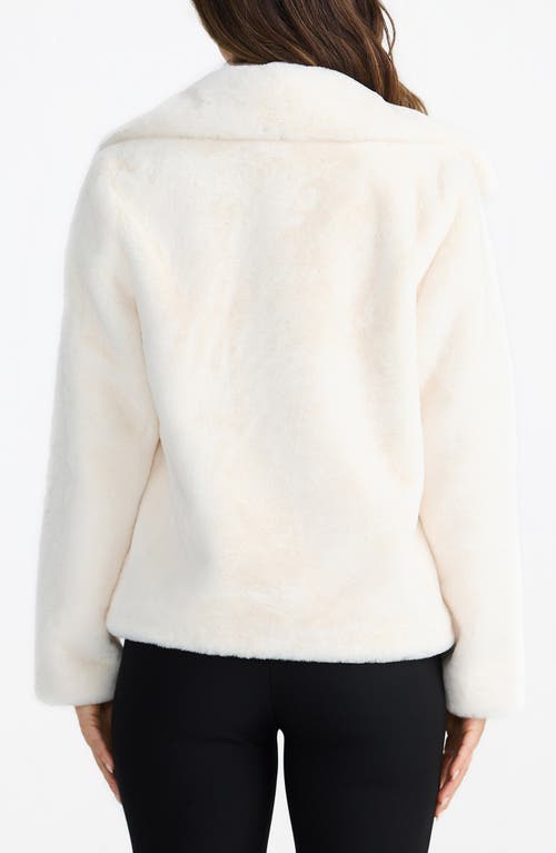 Brave + True Brave+true Steinway Faux Fur Jacket In White