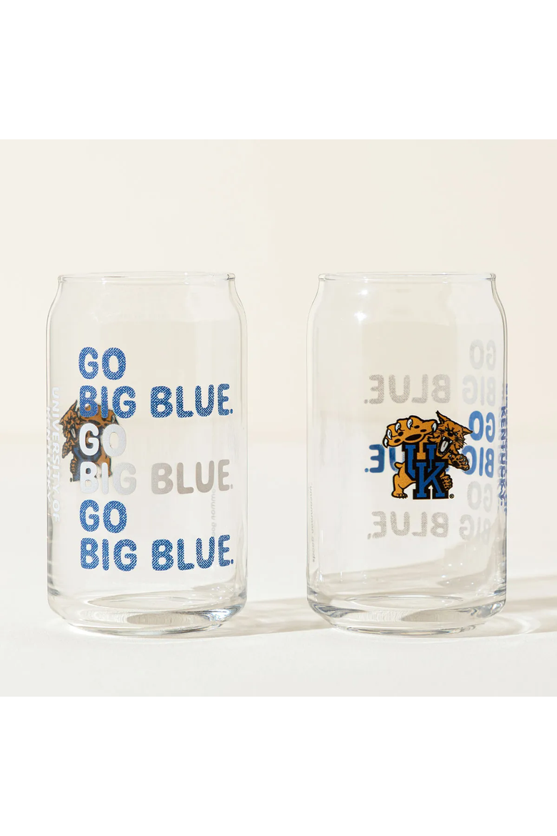 Show Your Spirit! College Can-Shaped Glass Set, Alternate, color, University of Kentucky