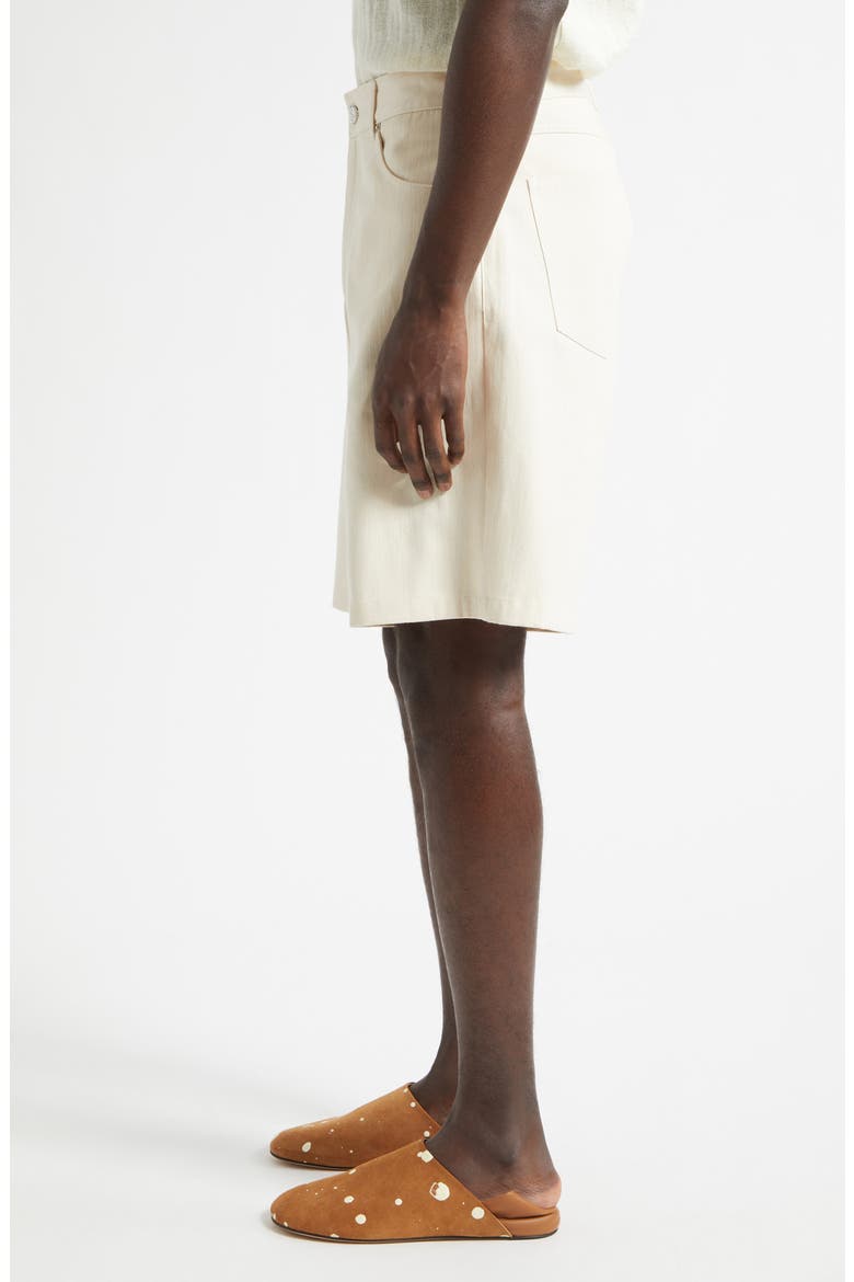 Davis Denim Shorts, Alternate, color, LIGHT ECRU TWILL
