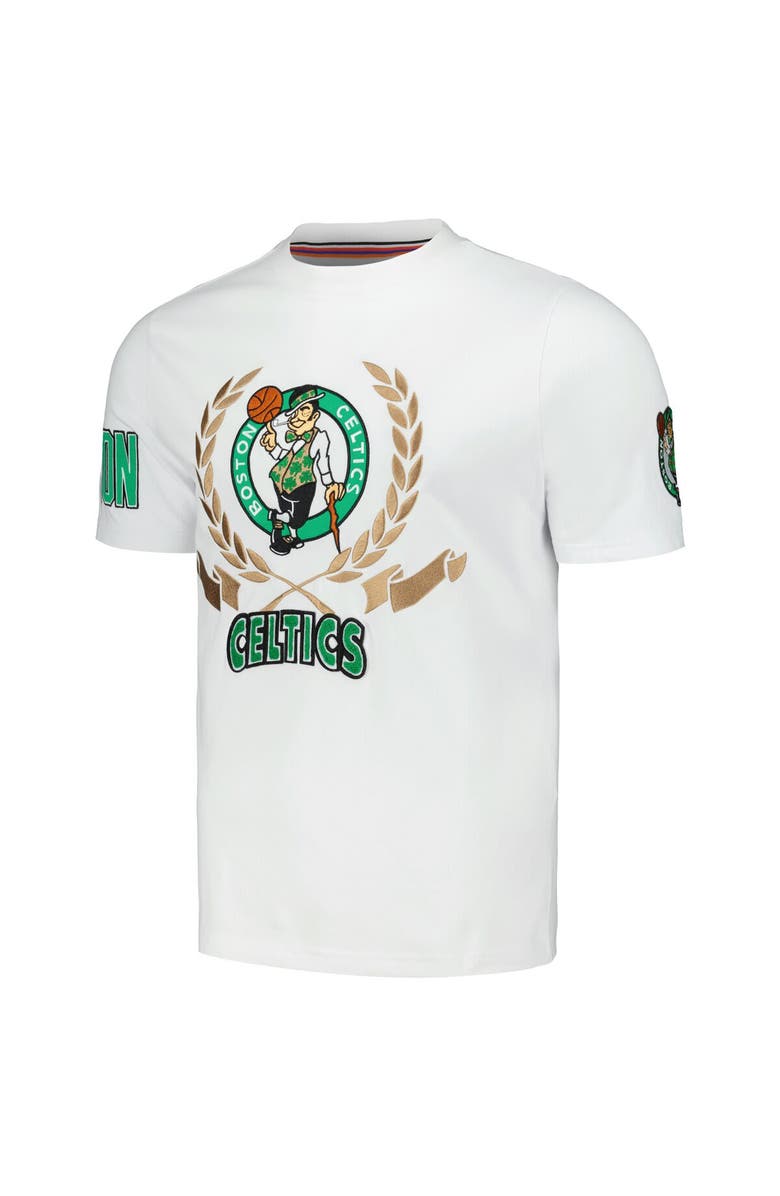 FISLL Unisex FISLL White Boston Celtics Heritage Crest T-Shirt, Alternate, color,