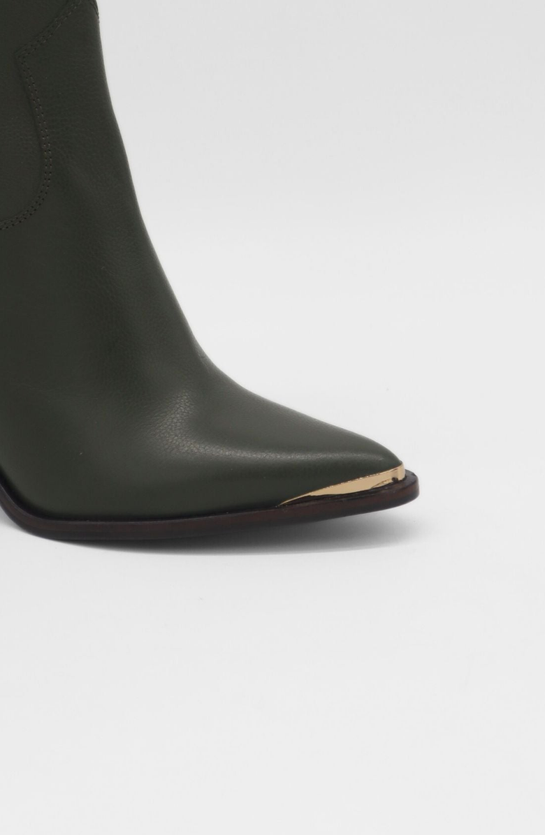 STIVALI NEW YORK Compostezza Western Cowboy Boots, Alternate, color, Olive