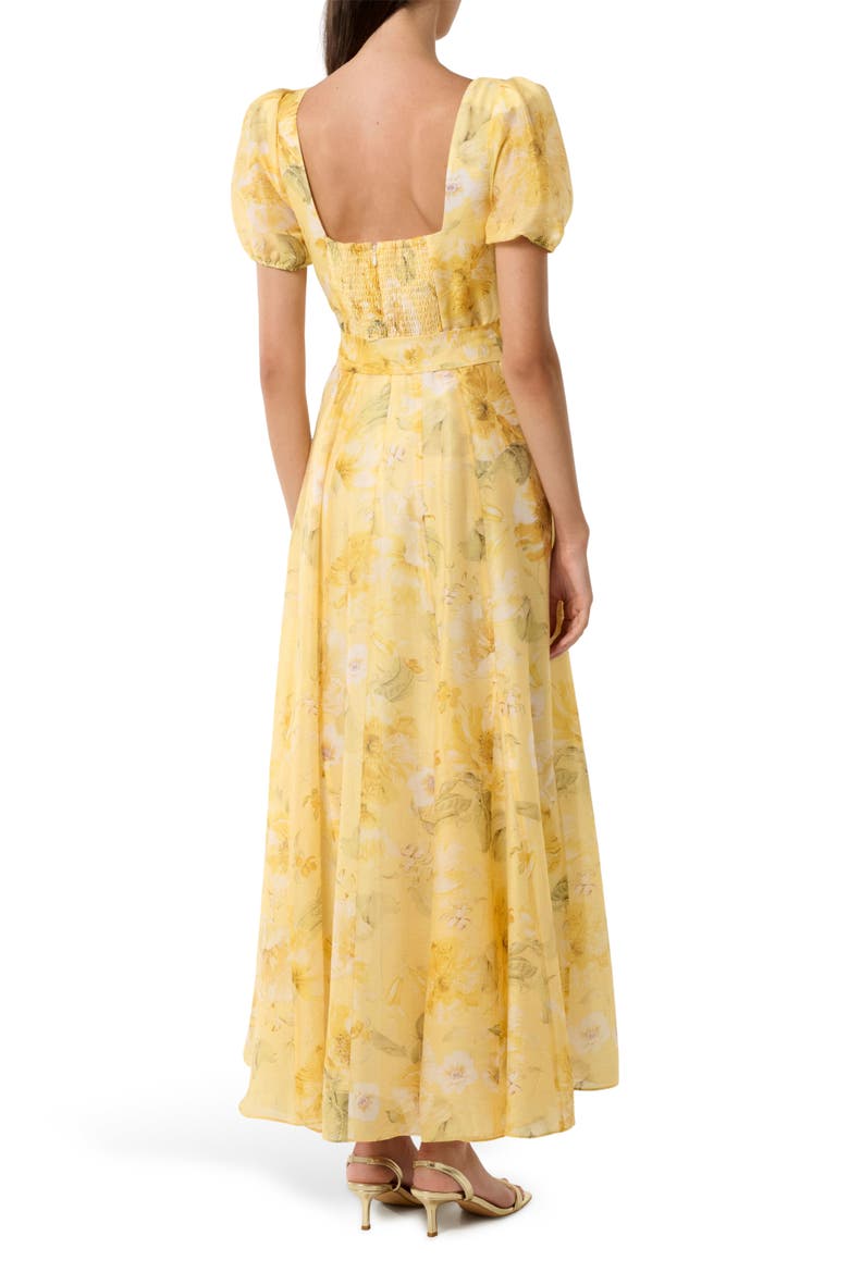 Marigold Belted Maxi Dress, Alternate, color, GOLD LAYLA BOTANICAL