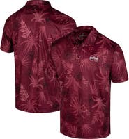 COLOSSEUM Men's Colosseum Maroon Mississippi State Bulldogs Palms Team Polo