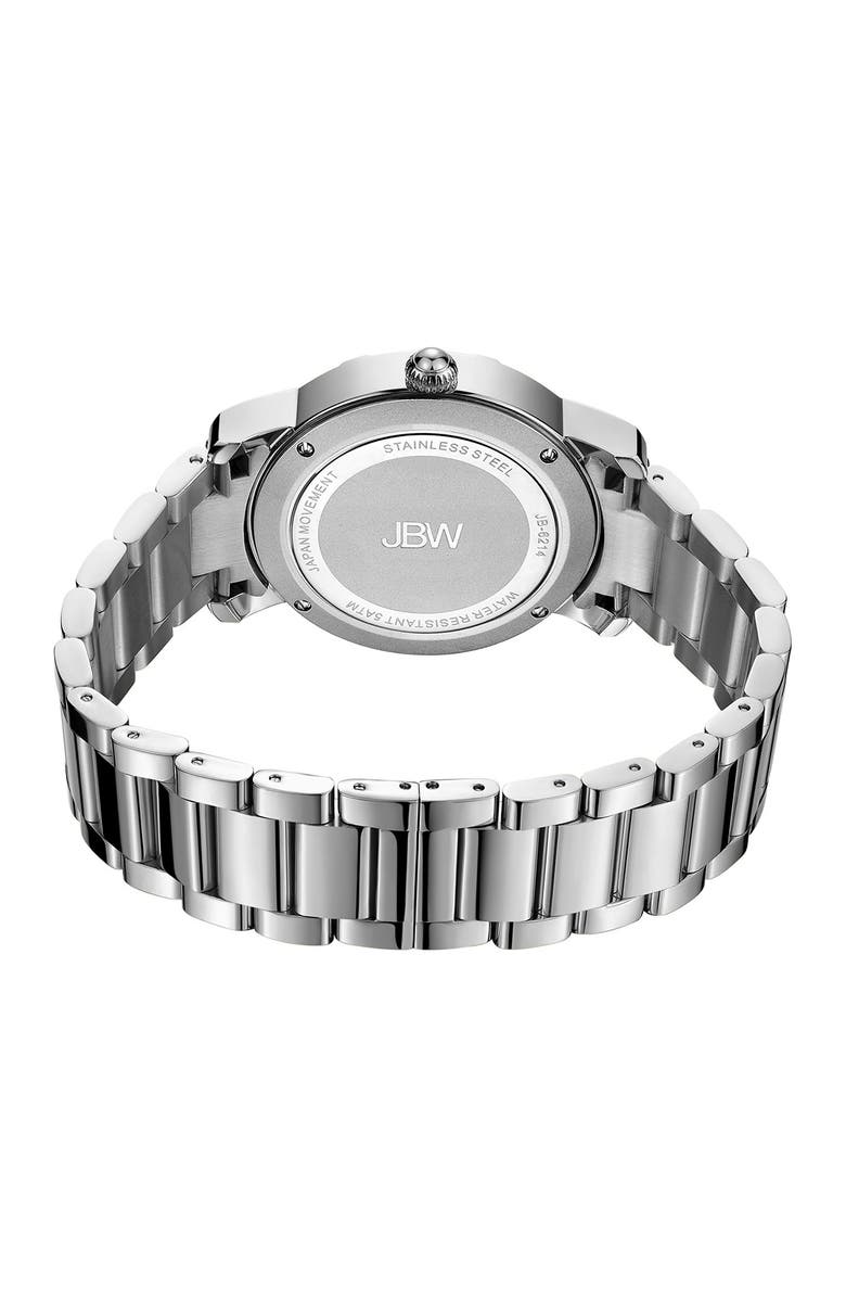 JBW Olympia 10 Year Anniversary Diamond Bracelet Watch, 38mm - 0.20 ctw, Alternate, color, Silver