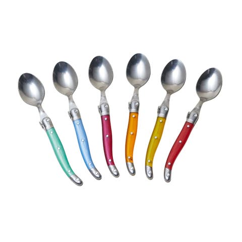 Set of 6  Rainbow Teaspoons
