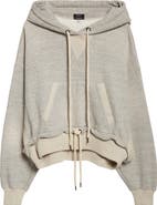 R13 Oversize Cinched Hem Hoodie